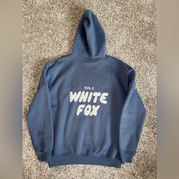 White Fox Boutique Tops - 🌟NWOT🌟Blue White Fox Vol. 3 Hoodie Size S/M